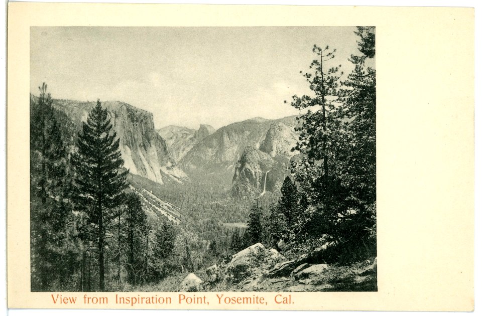 04928-Yosemite-1903-View from Inspiration Point-Brück & Sohn Kunstverlag