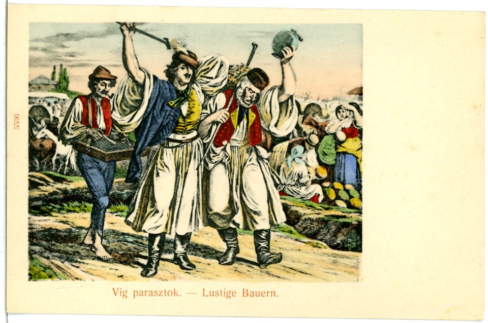 05536--1904-Vig parasztok - Lustige Bauern-Brück & Sohn Kunstverlag