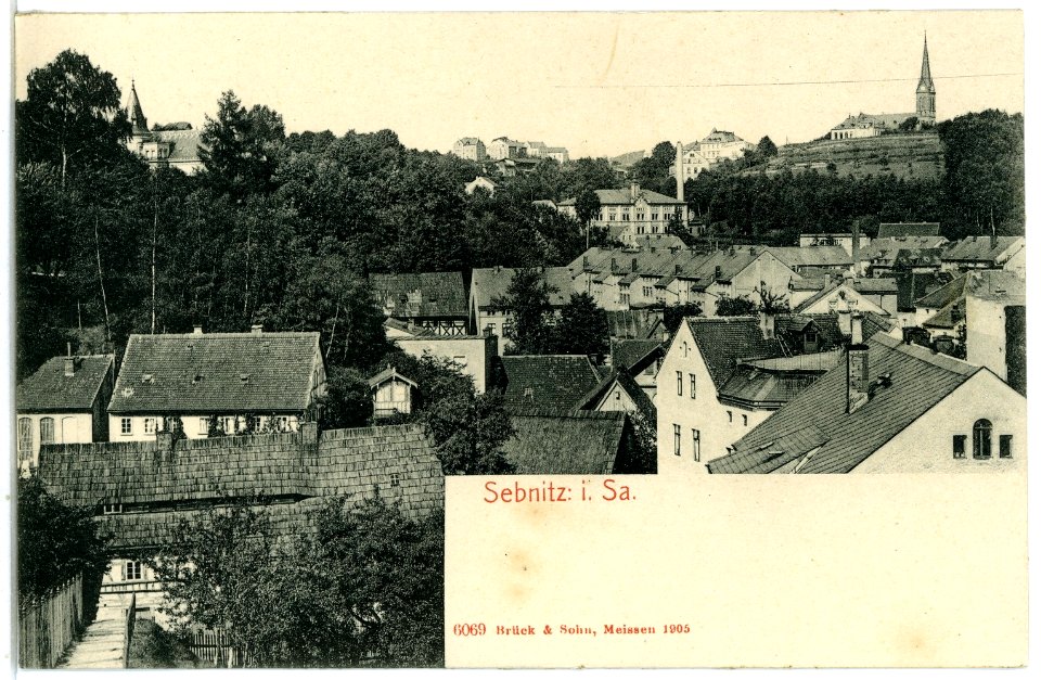 06069-Sebnitz-1905-Blick auf Sebnitz-Brück & Sohn Kunstverlag