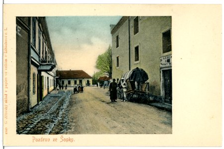 04949-Pozdrav ze Sopky-1903-Straße-Brück & Sohn Kunstverlag
