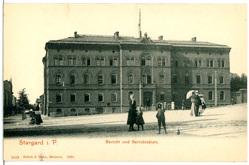 05529-Stargard-1904-Gericht und Gerichtsplatz-Brück & Sohn Kunstverlag