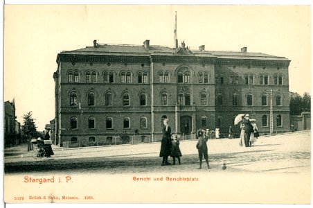 05529-Stargard-1904-Gericht und Gerichtsplatz-Brück & Sohn Kunstverlag