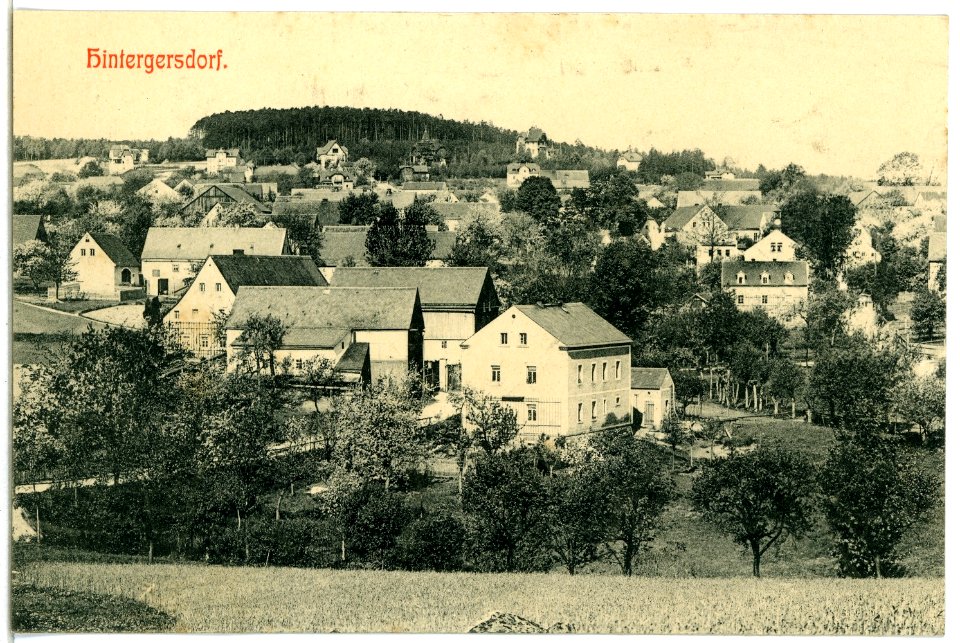 05251-Hintergersdorf-1904-Ortsansicht-Brück & Sohn Kunstverlag