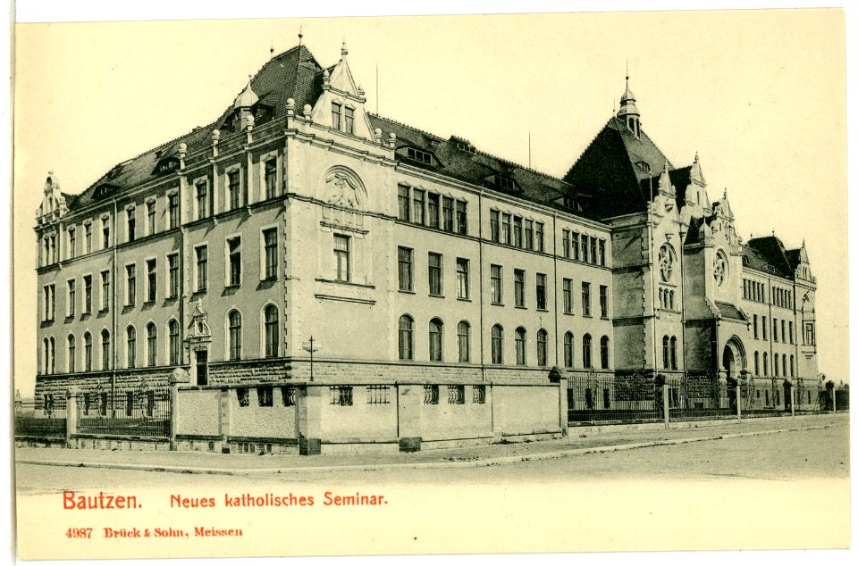 04987-Bautzen-1903-Neues Katholisches Seminar-Brück & Sohn Kunstverlag
