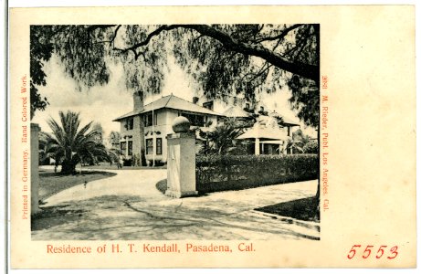 05553-Pasadena-1904-Residence of H. D. Kendall-Brück & Sohn Kunstverlag