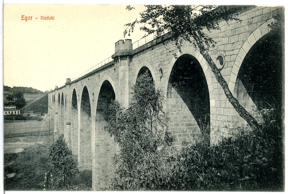 13504-Eger-1911-Viadukt-Brück & Sohn Kunstverlag