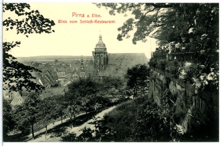 13555-Pirna-1911-Blick vom Schloßrestaurant-Brück & Sohn Kunstverlag