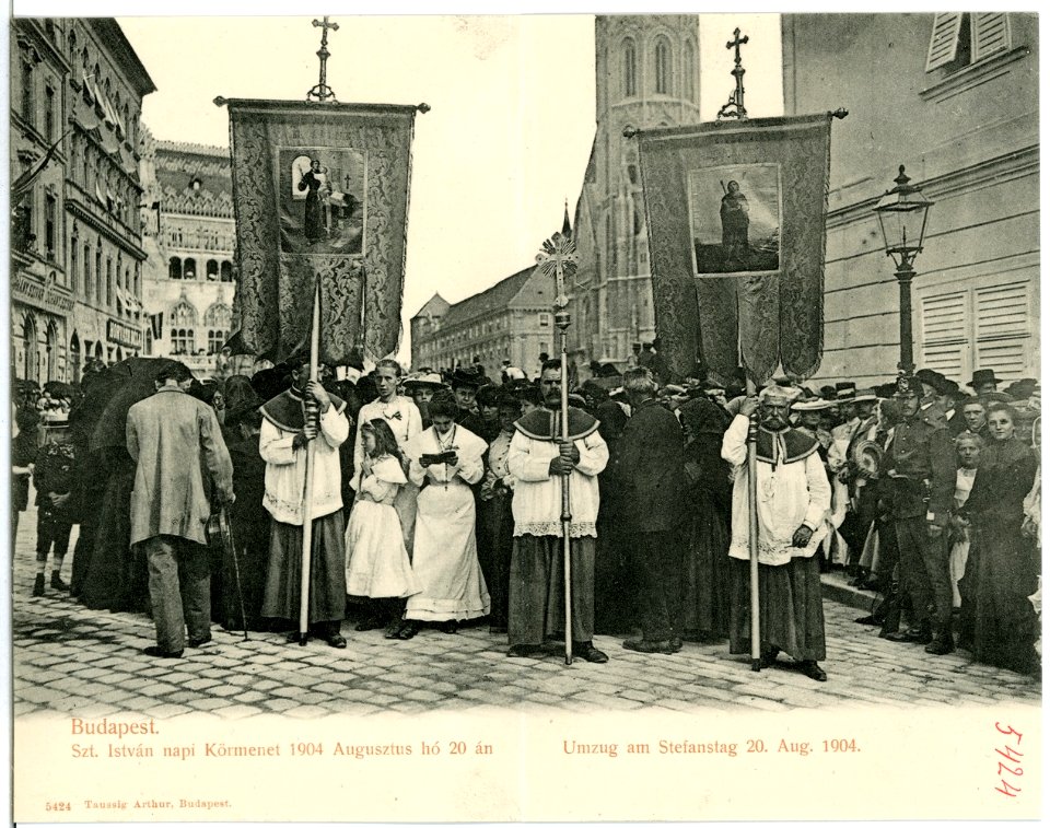 05424-Budapest-1904-Umzug am Stefanstag 20. August 1904-Brück & Sohn Kunstverlag