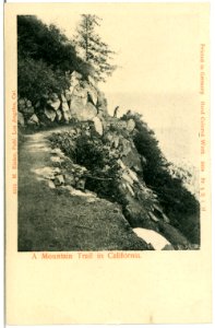 05058-Kalifornien-1904-A Mountain Trail in California-Brück & Sohn Kunstverlag