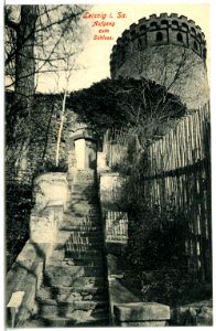 05482-Leisnig-1904-Aufgang zum Schloß-Brück & Sohn Kunstverlag
