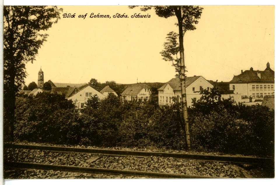 13547-Lohmen-1911-Blick auf Lohmen-Brück & Sohn Kunstverlag