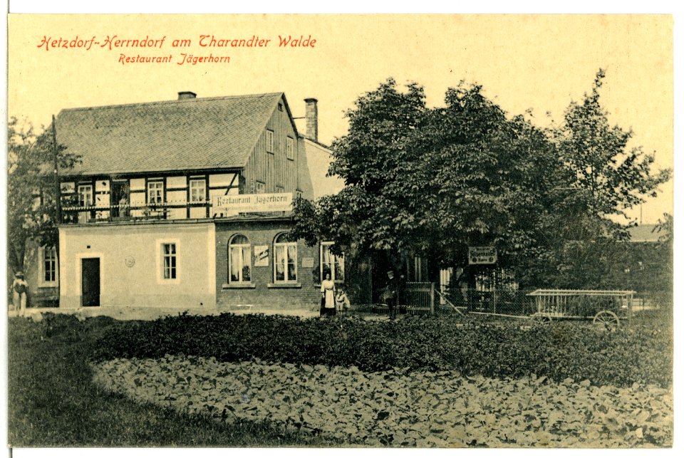 13533-Hetzdorf-1911-Restaurant Jägerhorn-Brück & Sohn Kunstverlag