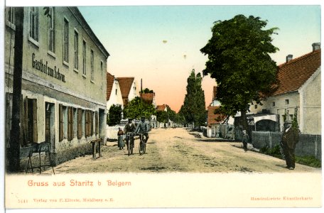 05444-Staritz-1904-Gasthof zum Schwan und Radfahrer-Brück & Sohn Kunstverlag