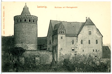05477-Leisnig-1904-Schloß mit Amtsgericht-Brück & Sohn Kunstverlag