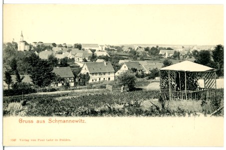 05347-Schmannewitz-1904-Blick nach Schmannewitz-Brück & Sohn Kunstverlag
