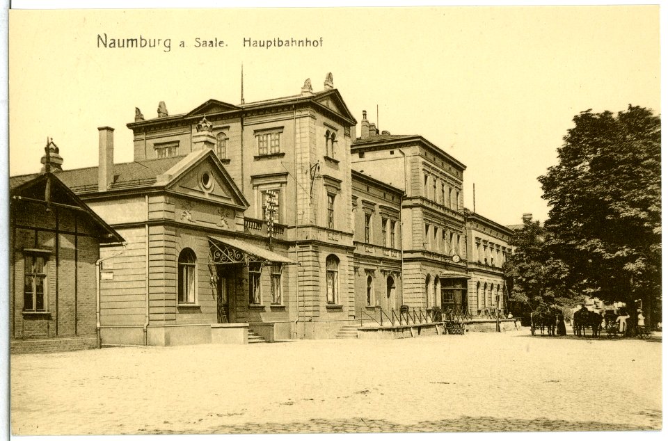 13981-Naumburg-1912-Hauptbahnhof-Brück & Sohn Kunstverlag