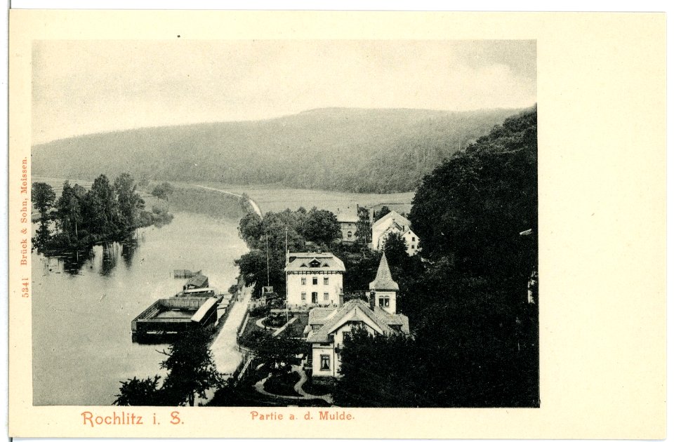 05341-Rochlitz-1904-Mulde mit Badeanstalt-Brück & Sohn Kunstverlag