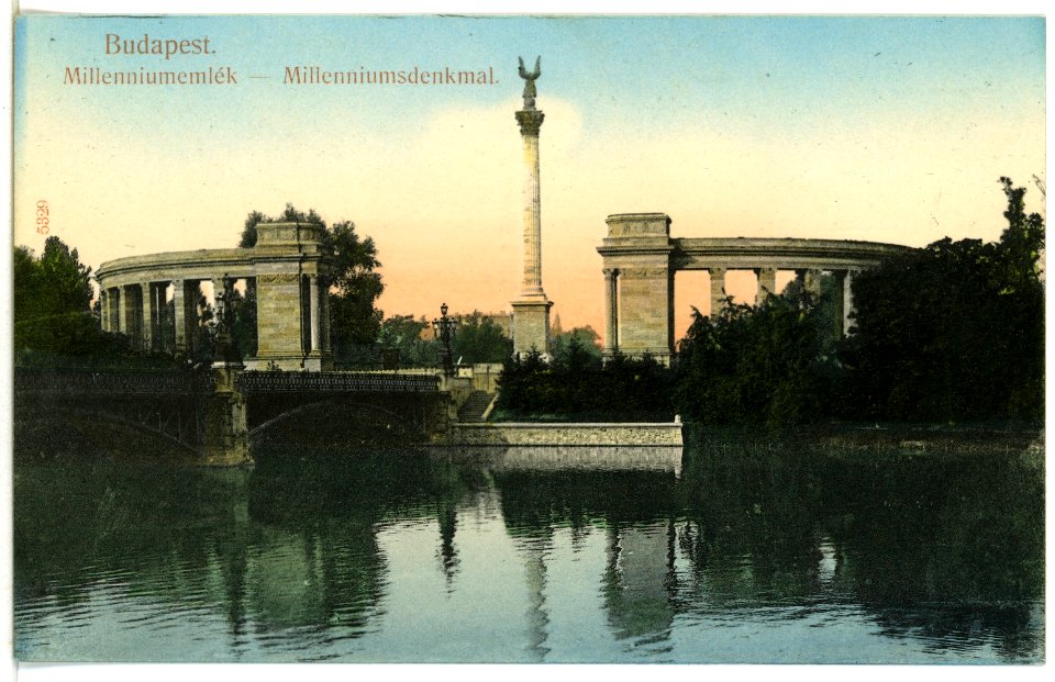 05329-Budapest-1904-Millenniumsdenkmal-Brück & Sohn Kunstverlag