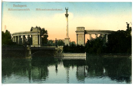 05329-Budapest-1904-Millenniumsdenkmal-Brück & Sohn Kunstverlag