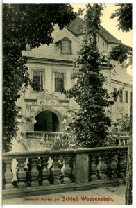 13616-Weesenstein-1911-Inneres Portal vom Schloß-Brück & Sohn Kunstverlag