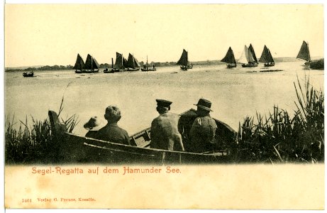 05401-Köslin-1904-Segelregatta auf dem Hamunder See-Brück & Sohn Kunstverlag