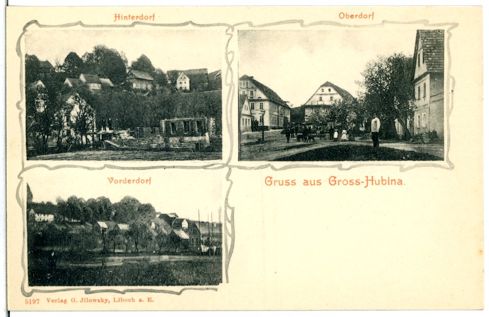 05197-Groß Hubina-1904-Hinterdorf, Oberdorf, Vorderdorf-Brück & Sohn Kunstverlag