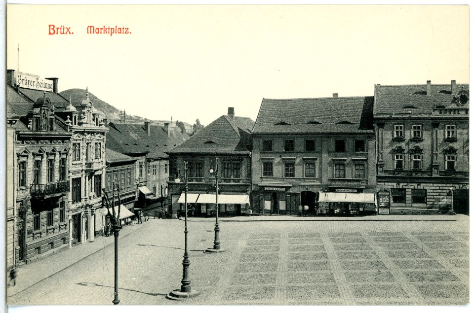 13879-Brüx-1912-Marktplatz-Brück & Sohn Kunstverlag