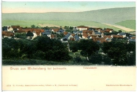 04778-Michelsberg-1903-bei Leitmeritz - Ortsansicht-Brück & Sohn Kunstverlag