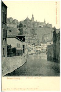 04719-Luxemburg-1903-L Alzette au Grund-Brück & Sohn Kunstverlag
