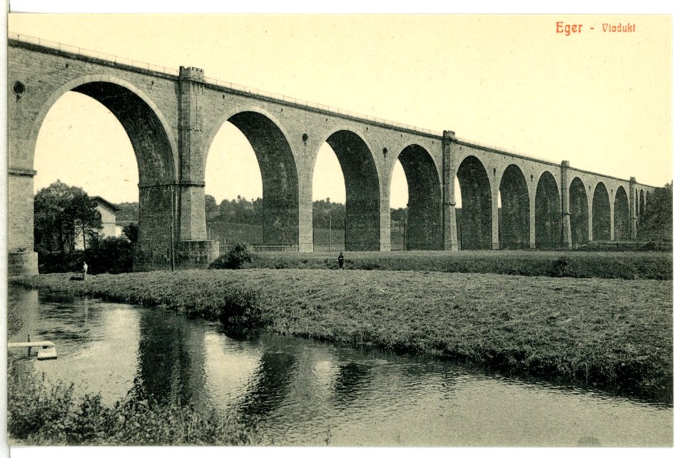 13508-Eger-1911-Viadukt-Brück & Sohn Kunstverlag