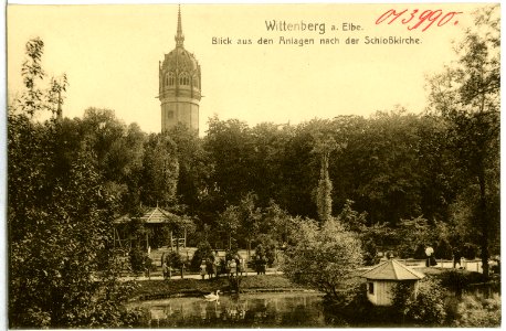 13990-Wittenberg-1912-Schloßkirche-Brück & Sohn Kunstverlag