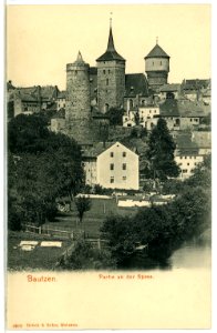 04982-Bautzen-1903-Blick auf Bautzen und die Spree-Brück & Sohn Kunstverlag