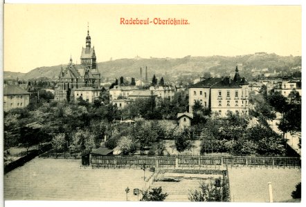 13446-Radebeul-1911-Blick auf Oberlößnitz mit Kirche-Brück & Sohn Kunstverlag