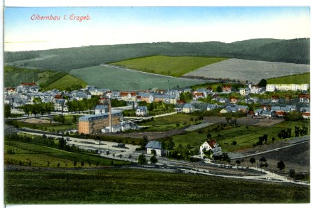 13891-Olbernhau-1912-Blick auf Olbernhau-Brück & Sohn Kunstverlag
