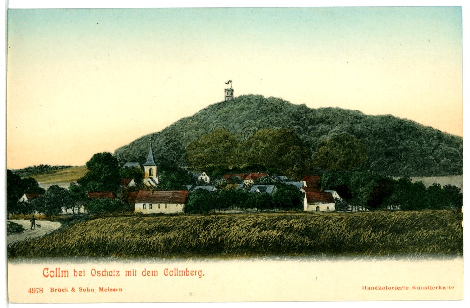 04978-Collm-1903-Blick zum Collmberg-Brück & Sohn Kunstverlag