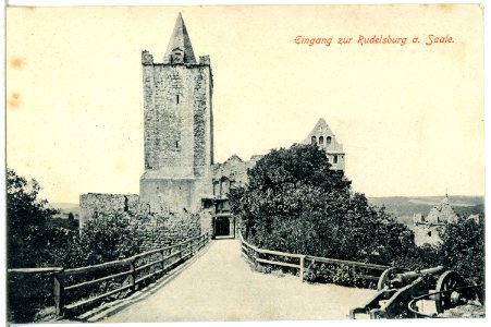 13874-Rudelsburg-1912-Eingang-Brück & Sohn Kunstverlag