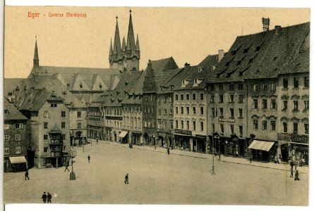 13505-Eger-1911-Unterer Marktplatz-Brück & Sohn Kunstverlag