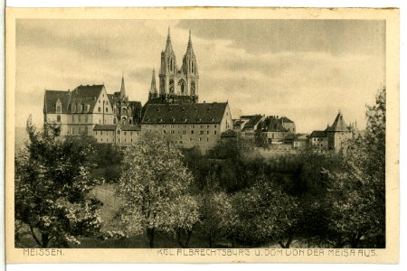 13635-Meißen-1911-Albrechtsburg und Dom vom Schottenberg-Brück & Sohn Kunstverlag
