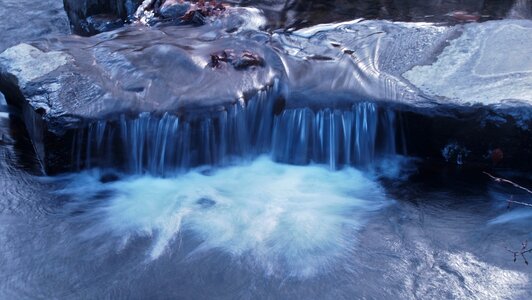 Cold waterfall nature