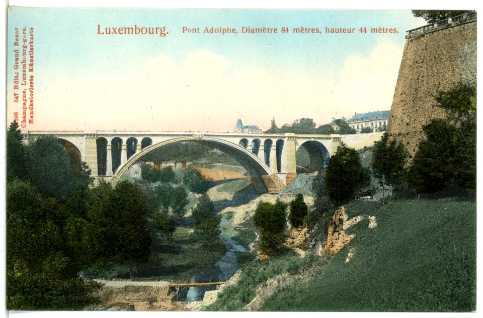 05298-Luxemburg-1904-Pont Adolphe-Brück & Sohn Kunstverlag