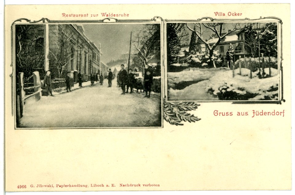 04966-Jüdendorf-1903-Restaurant Waldesruhe und Villa Ocker-Brück & Sohn Kunstverlag