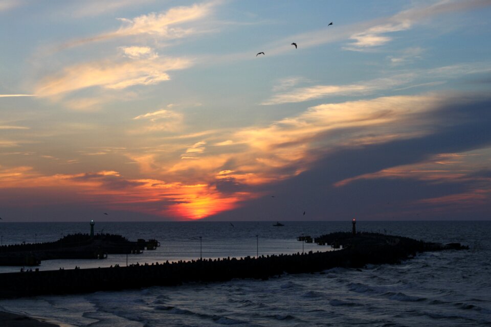 Sunset holidays sky