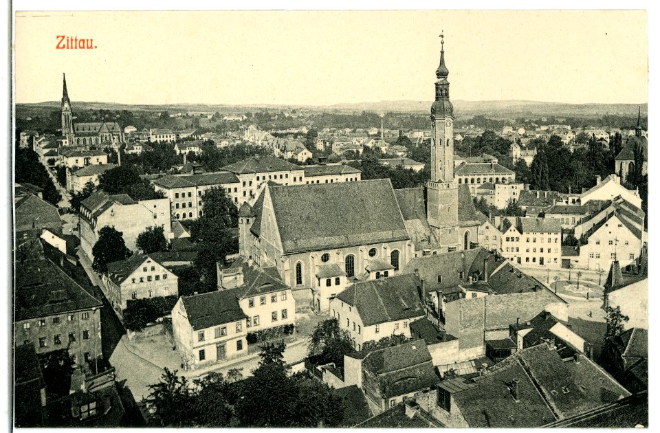 05270-Zittau-1904-Blick über die Stadt-Brück & Sohn Kunstverlag