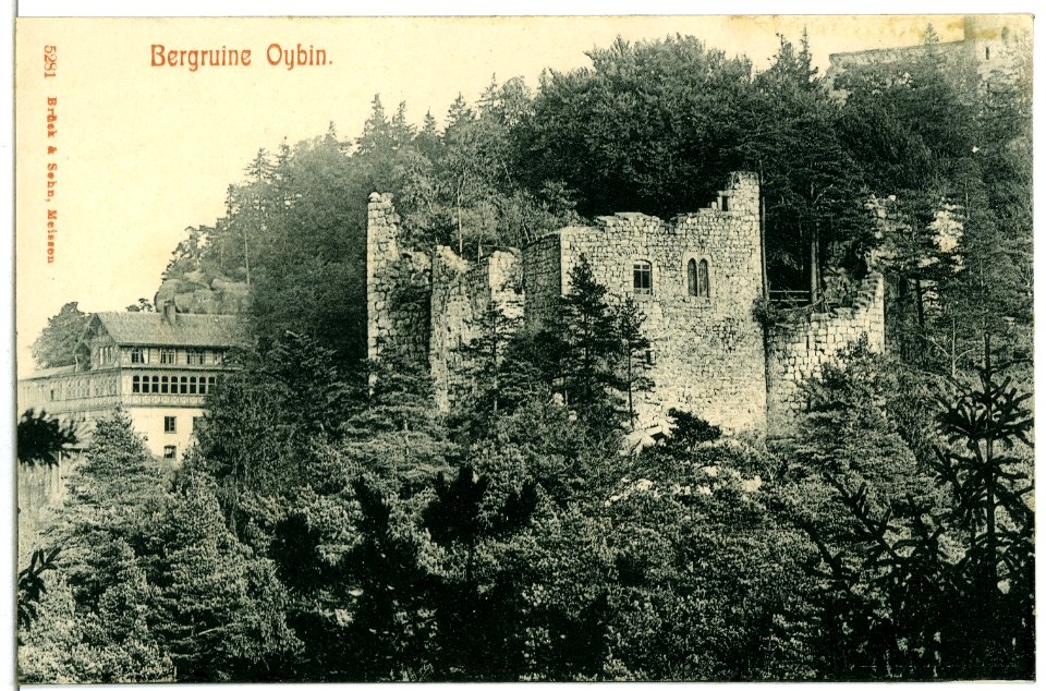 05281-Oybin-1904-Burgruine-Brück & Sohn Kunstverlag