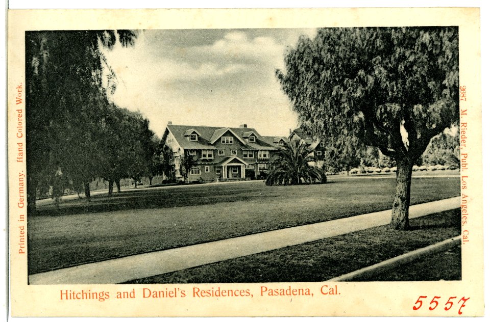 05557-Pasadena-1904-Hitchings and Daniels Residences-Brück & Sohn Kunstverlag