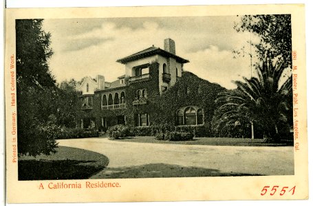 05551-Kalifornien-1904-A California Residence-Brück & Sohn Kunstverlag