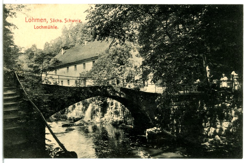 13551-Lohmen-1911-Wesnitzgrund - Lochmühle-Brück & Sohn Kunstverlag