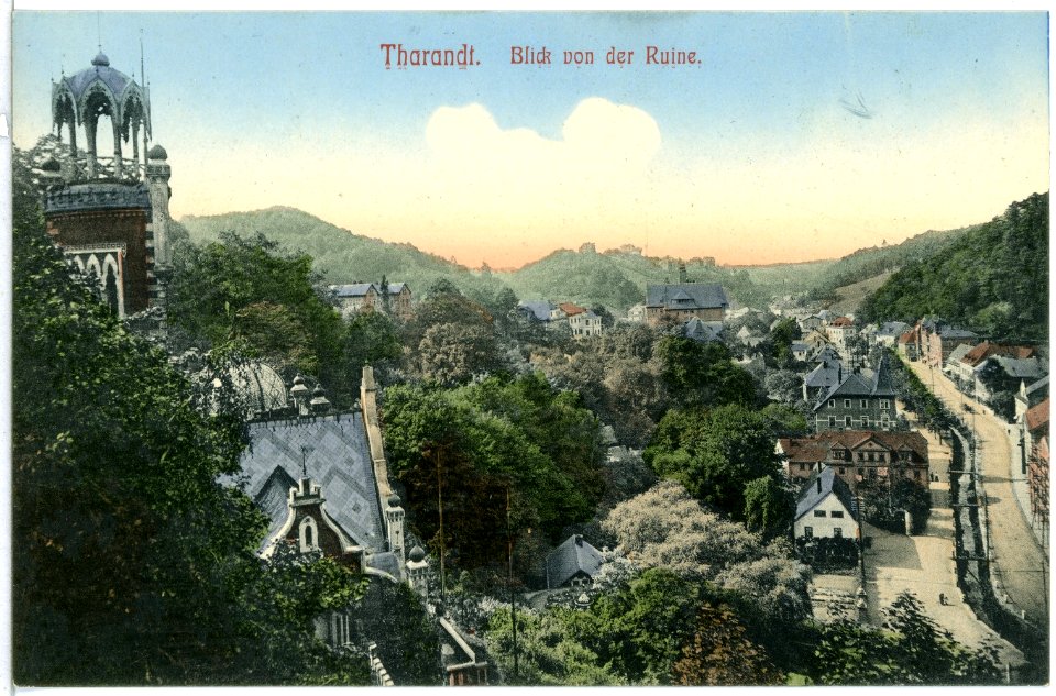 13600-Tharandt-1911-Blick von der Ruine-Brück & Sohn Kunstverlag