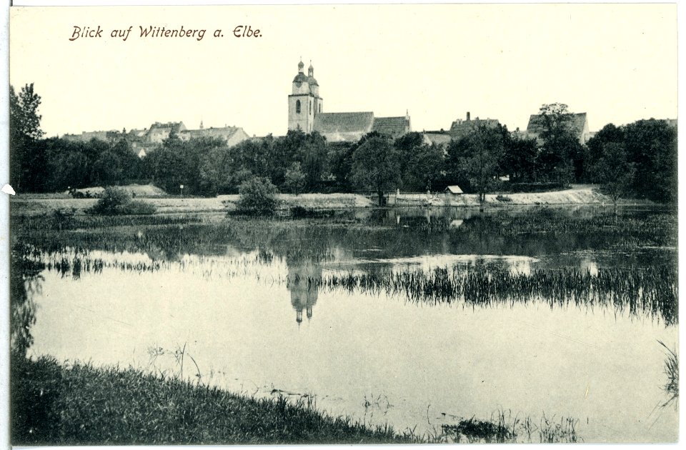 13703-Wittenberg-1911-Blick auf Wittenberg-Brück & Sohn Kunstverlag