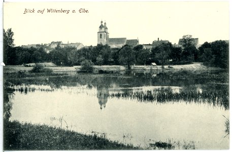 13703-Wittenberg-1911-Blick auf Wittenberg-Brück & Sohn Kunstverlag
